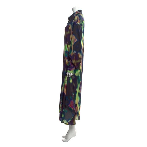 SOLD!  Dries Van Noten Blurred Tie Dye Shirtdress FR38/US6 - Picture 3 of 15